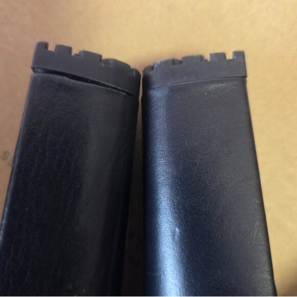 Sleek Black All Saints Heeled Boots with Chunky Heel - Picture 10 of 15